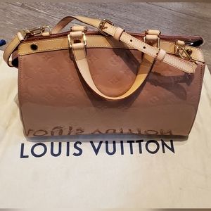 Louis Vuitton Rose Florentine Monogram Vernis Patent Leather Authentic LV bag